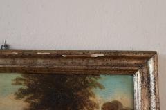 Oil Painting on Canvas English Landscape 19th Century Signed - 4042801