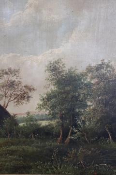Oil Painting on Canvas English Landscape Late 19th Century - 4027596