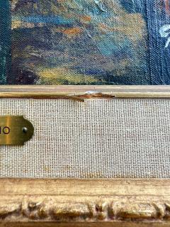 Oil Painting on Wood Venezuelan Artist Gabriel Bracho Aquaduct Door of Caracas - 4397220