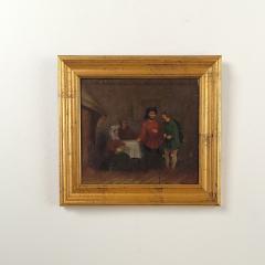 Oil on Board Rustic Genre Scene Holland 18th century - 3930205