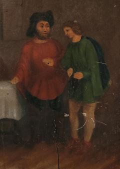 Oil on Board Rustic Genre Scene Holland 18th century - 3930208