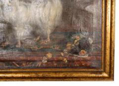 Oil on Canvas Painting of a Seidenspitz Dog - 4136982