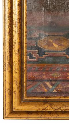 Oil on Canvas Painting of a Seidenspitz Dog - 4137088