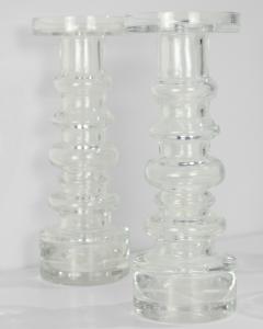 Oiva Toikka Oiva Toikka for Nuutajarvi Notsj Set of 4 Glass Candle Holders - 3892026