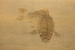 Okamoto H sui Koi and Mooring Post 1920s 30s - 4085619