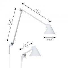 Oki Sato Oki Sato NJP Gray Large Wall Light for Louis Poulsen - 526911