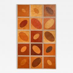 Olav Mathiesen Chic set of 25 framed Japanese paper collages - 4699967