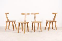 Olavi H nninen Olavi H nninen for Mikko Nupponen Set of 10 Elm Chairs Finland 1950 - 1067219