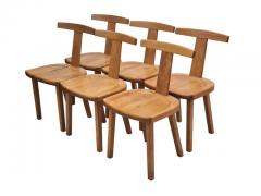 Olavi H nninen Set of Six Rare Olavi H nninen Juha Chairs in Solid Birch HMN 1950s - 4183883
