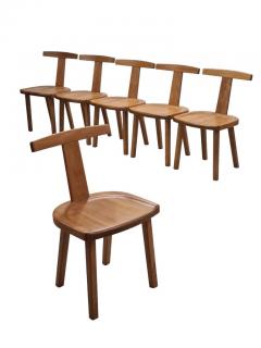 Olavi H nninen Set of Six Rare Olavi H nninen Juha Chairs in Solid Birch HMN 1950s - 4183884