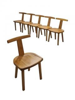 Olavi H nninen Set of Six Rare Olavi H nninen Juha Chairs in Solid Birch HMN 1950s - 4183885