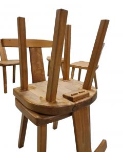 Olavi H nninen Set of Six Rare Olavi H nninen Juha Chairs in Solid Birch HMN 1950s - 4183886