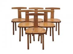 Olavi H nninen Set of Six Rare Olavi H nninen Juha Chairs in Solid Birch HMN 1950s - 4183892
