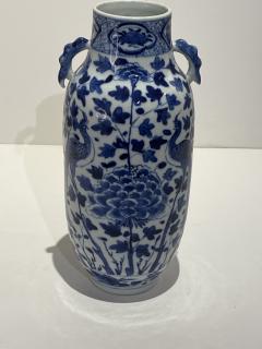 Old Blue White Hand Painted Decorative Porcelain Vase - 2747185