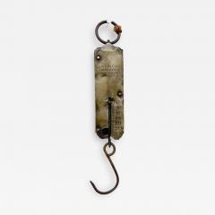 Old Brass Tool American Improved Warranted Spring Balance Hanging Scale 24 LB - 2028240