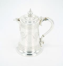 Old English Engraved Exterior Silver Plate Walker Hall Tankard - 3439573