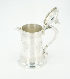 Old English Engraved Exterior Silver Plate Walker Hall Tankard - 3439575