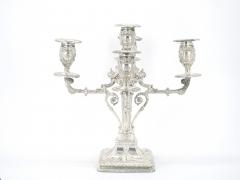 Old English Sheffield Silver Plate Five Arm Tableware Candelabra - 3169593
