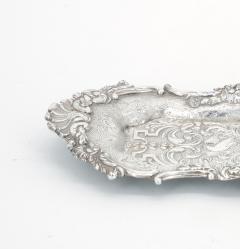 Old English Sheffield Silver Plate Snuffer Tray Engraved Interior - 3169904