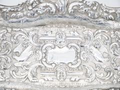 Old English Sheffield Silver Plate Snuffer Tray Engraved Interior - 3169913