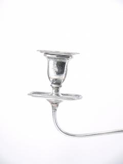 Old English Sheffield Silver Plate Tableware Pair Two Ram Candelabra - 3170858