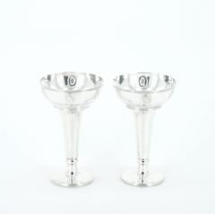 Old English Sheffield Silver Plated Pair of Decorative Bud Vases - 3886538