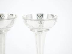 Old English Sheffield Silver Plated Pair of Decorative Bud Vases - 3886545