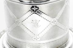 Old English Silver Plate Biscuit Box Tea Caddy - 330864