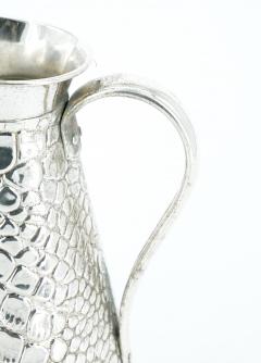 Old English Silver Plated Crocodile Design Decorative Jug Vase - 3886527