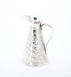 Old English Silver Plated Crocodile Design Decorative Jug Vase - 3886528