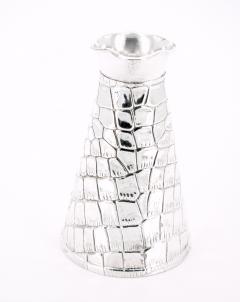 Old English Silver Plated Crocodile Design Decorative Jug Vase - 3886534