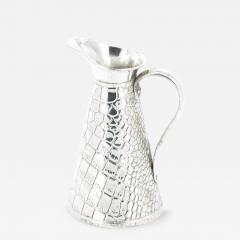 Old English Silver Plated Crocodile Design Decorative Jug Vase - 3890650