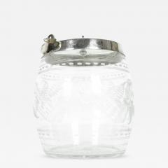 Old English Silver Plated Etched Glass Ice Bucket - 331965