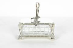 Old English Silver Plated Holder or Cut Crystal Caviar Dish - 330899