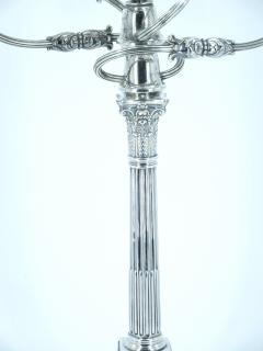 Old English Silverplate Five Light Candelabrum by James Dixon circa 1860 - 3168179