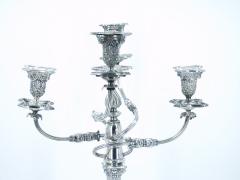 Old English Silverplate Five Light Candelabrum by James Dixon circa 1860 - 3168181