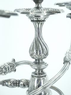 Old English Silverplate Five Light Candelabrum by James Dixon circa 1860 - 3168184