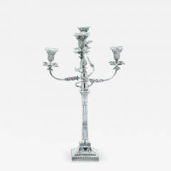 Old English Silverplate Five Light Candelabrum by James Dixon circa 1860 - 3177817