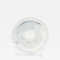 Old English Silverplate Salver Tray - 3177825