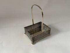 Old English Small Silver Plate Basket - 2988911