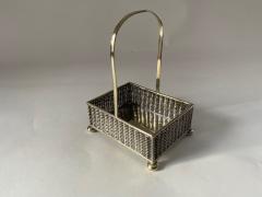Old English Small Silver Plate Basket - 2988912