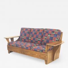 Old Hickory Mission Plaid Settee - 1420500