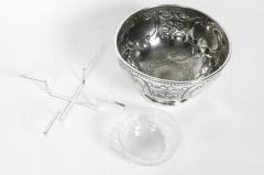 Old Sheffield Silver Plate Copper Three Piece Caviar Set - 722631