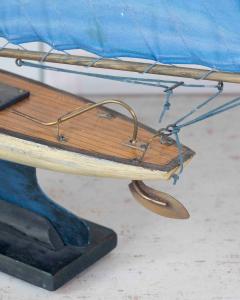 Old Star Wood Tin Pond Yacht Southport England circa 1950 - 4758153
