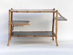 Old Three Tier Bamboo Table - 2382798