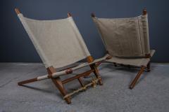 Ole Gjerl v Knudsen c1958 Ole Gjerl v Knudsen Saw Canvas Chair Codo Denmark - 2243799