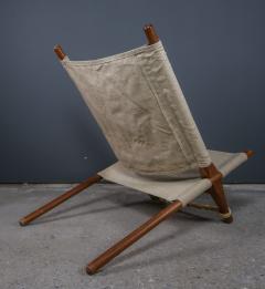 Ole Gjerl v Knudsen c1958 Ole Gjerl v Knudsen Saw Canvas Chair Codo Denmark - 2243805