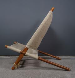 Ole Gjerl v Knudsen c1958 Ole Gjerl v Knudsen Saw Canvas Chair Codo Denmark - 2243807