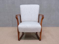 Ole Jacobsen Exceptional Ole Jacobsen Armchair in Sculpted Teak C B Hansen Denmark 1949 - 3915325