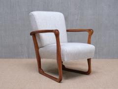 Ole Jacobsen Exceptional Ole Jacobsen Armchair in Sculpted Teak C B Hansen Denmark 1949 - 3915326